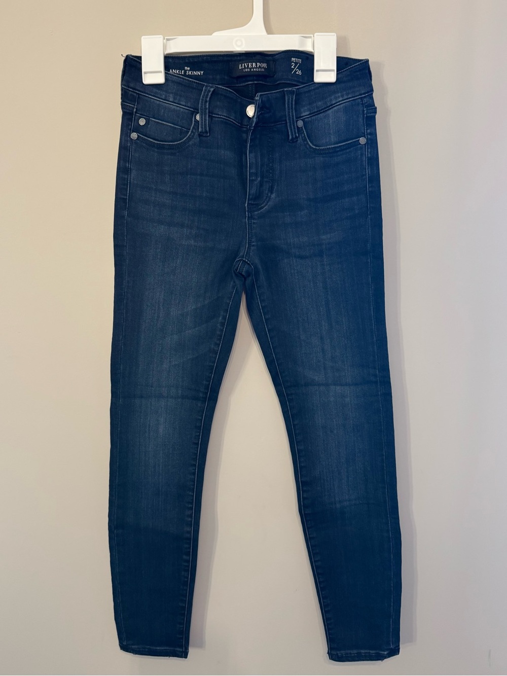 Liverpool "The Ankle Skinny" Dark Wash Jeans - Petite 2 / 26